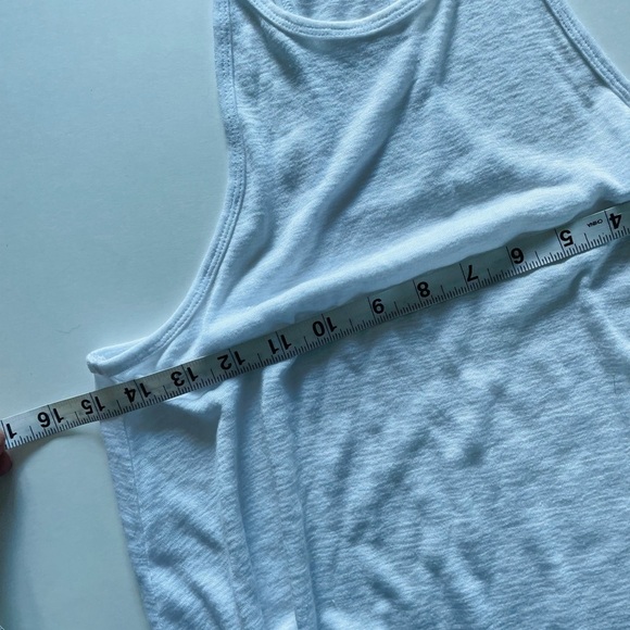 Athleta White High Neck Racerback Swing Tank - Picture 6 of 8